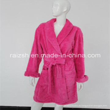 Herz Emboss Coral Fleece Robes